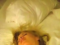 Slut cumming for daddy with a plug in her asshole